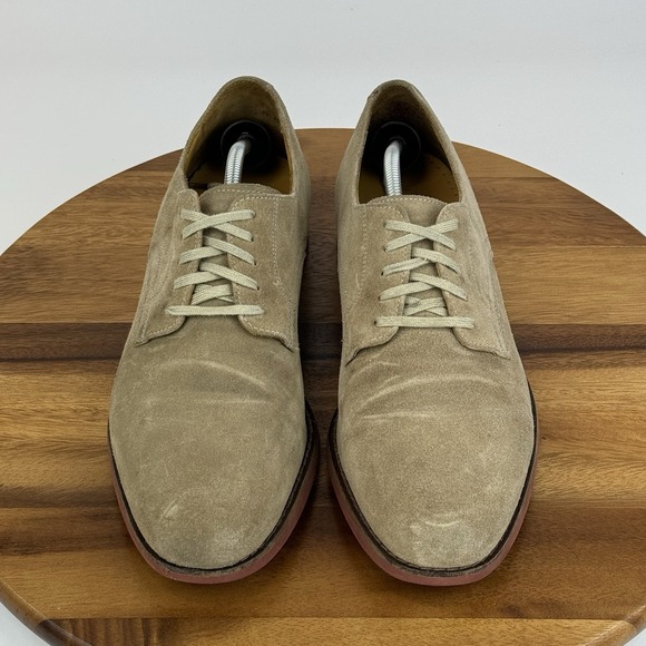 Mens Cole Haan Tan Nubuck Leather Plain Toe Derby Oxfords Dress‎ Shoes Size 12 M main image 7